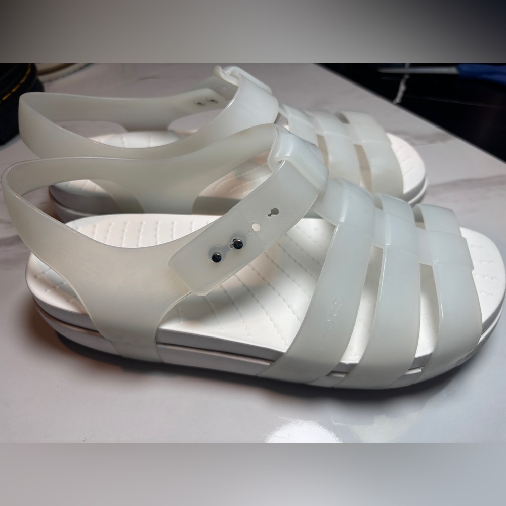 CROCS SPLASH GLOSSY FISHERMAN sandal size 8 - Picture 8 of 11